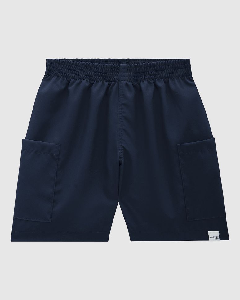 Bermuda Infantil Menino Bolso Funcional Em Microfibra Malwee Kids