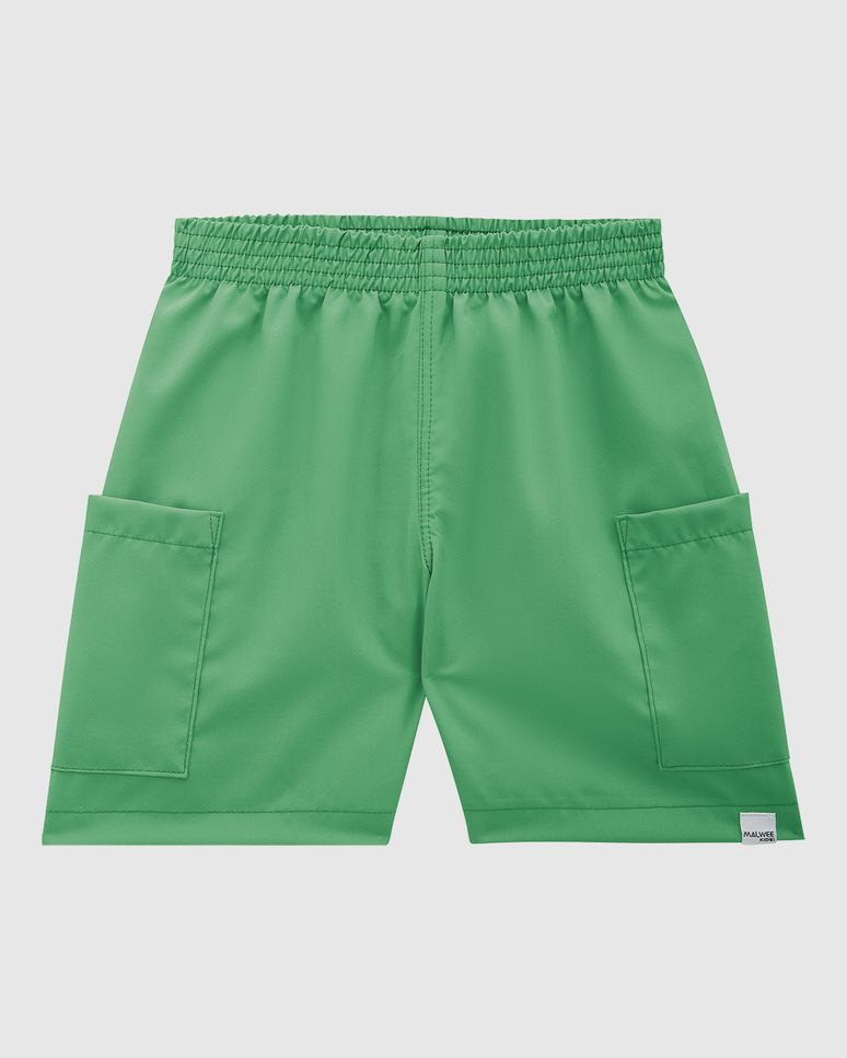 Bermuda Infantil Menino Bolso Funcional Em Microfibra Malwee Kids