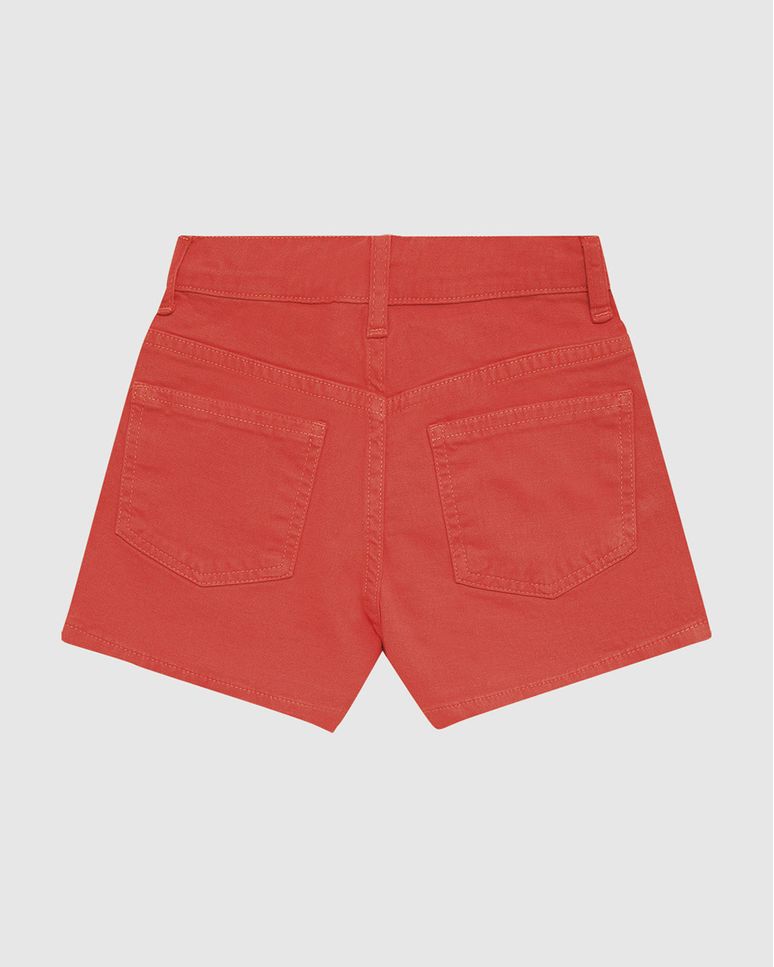Shorts Infantil Menina Cintura Elástico Ajustável Em Sarja Stretch Malwee Kids