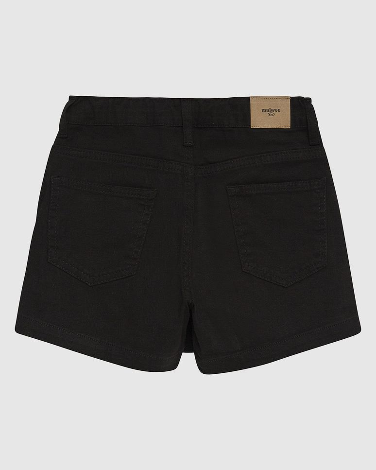 Shorts Saia Infantil Menina Cintura Ajustável Em Sarja Malwee Kids