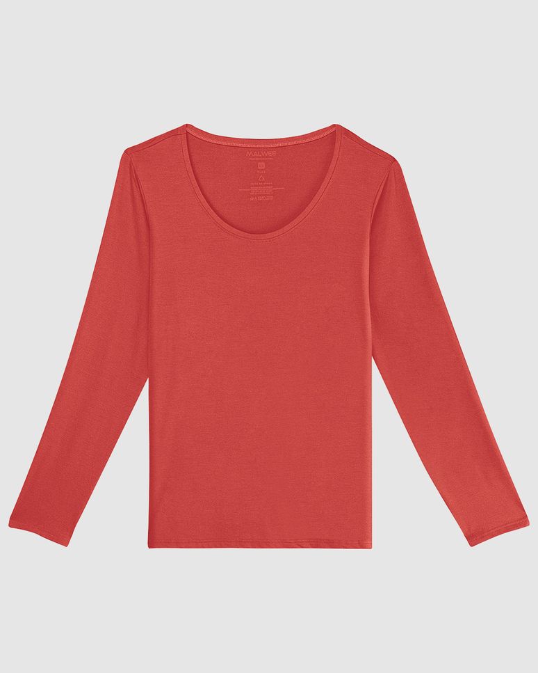 Blusa Básica Feminina Plus Size Decote Redondo Em Viscose Stretch