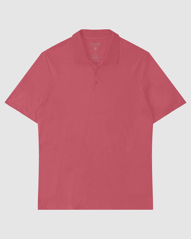 Camisa Polo Básica Masculina Plus Size Em Piquet Stretch