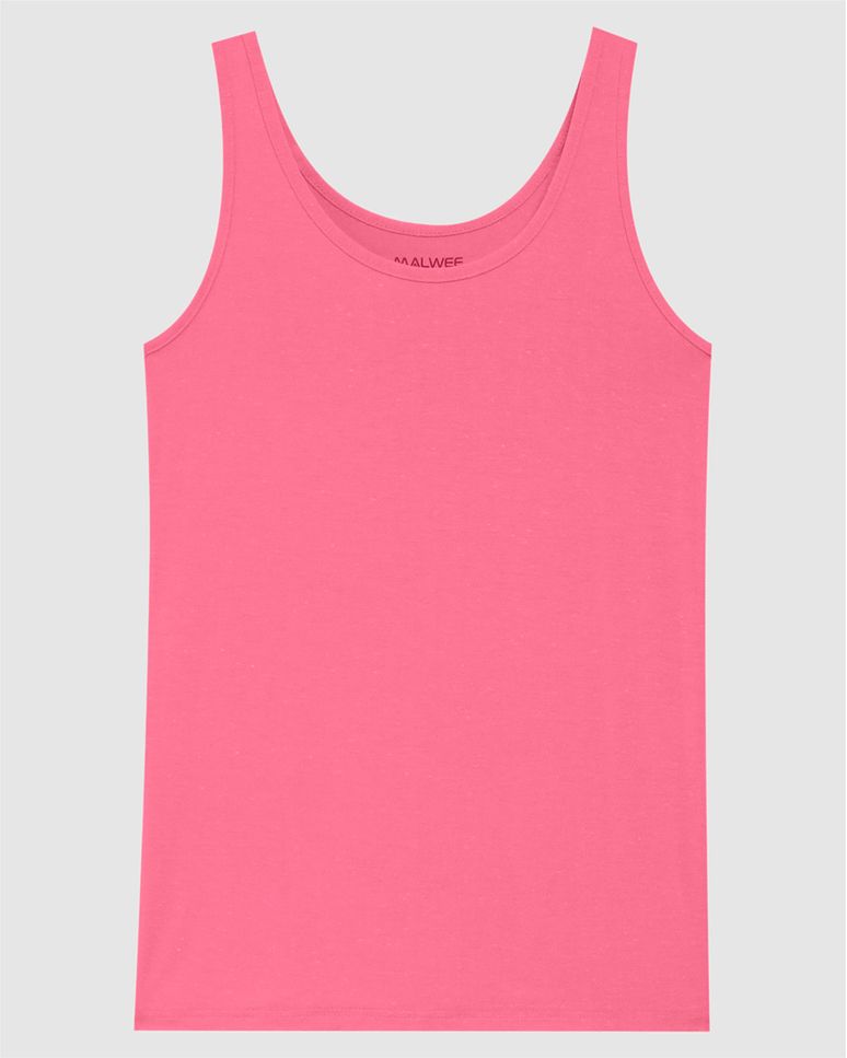 Regata Básica Feminina Decote U Em Viscose Botonê