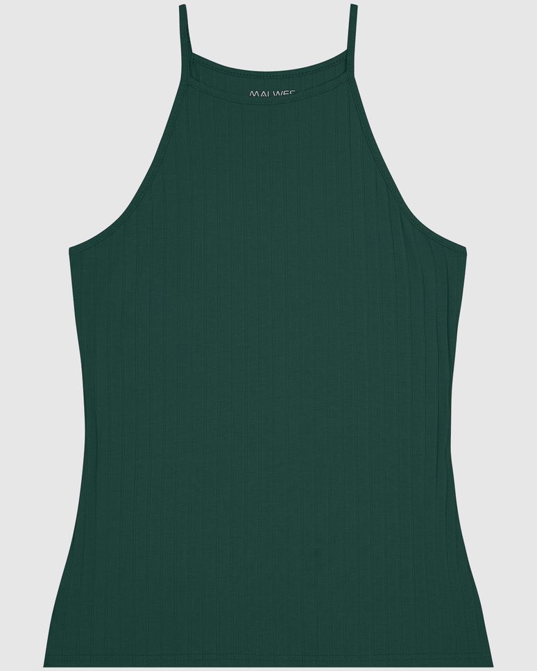 Regata Básica Feminina Nadador Em Canelado de Viscose