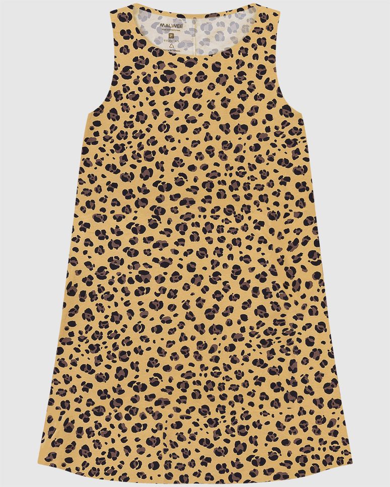 Vestido Feminino Regata Estampado Em Algodão