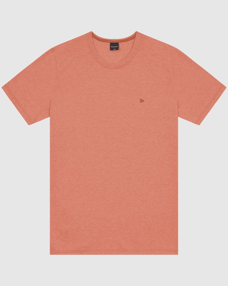 Camiseta Básica Masculina Manga Curta Em Malha Fio A Fio