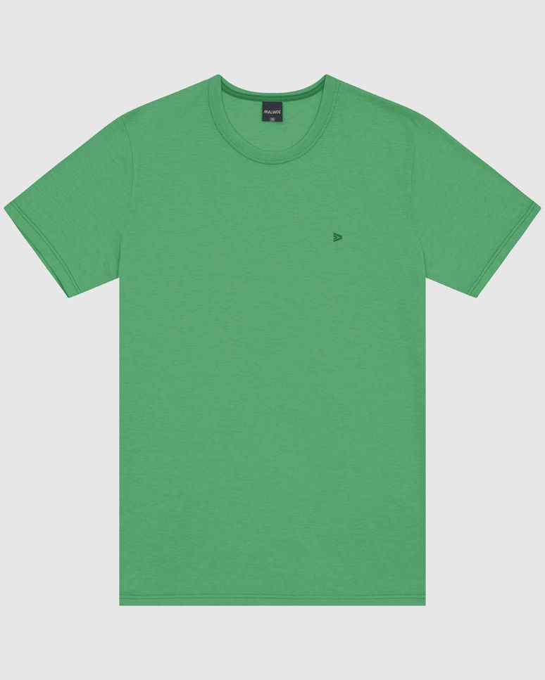 Camiseta Básica Masculina Manga Curta Em Malha Fio A Fio