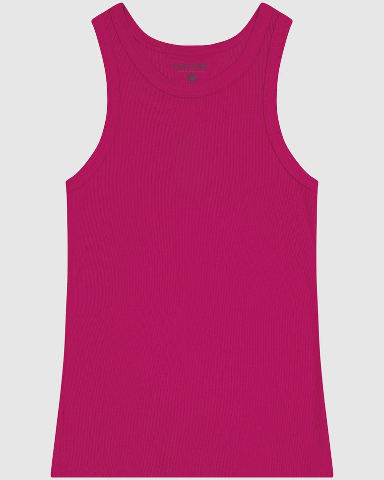 Regata Básica Feminina Decote U Em Ribana