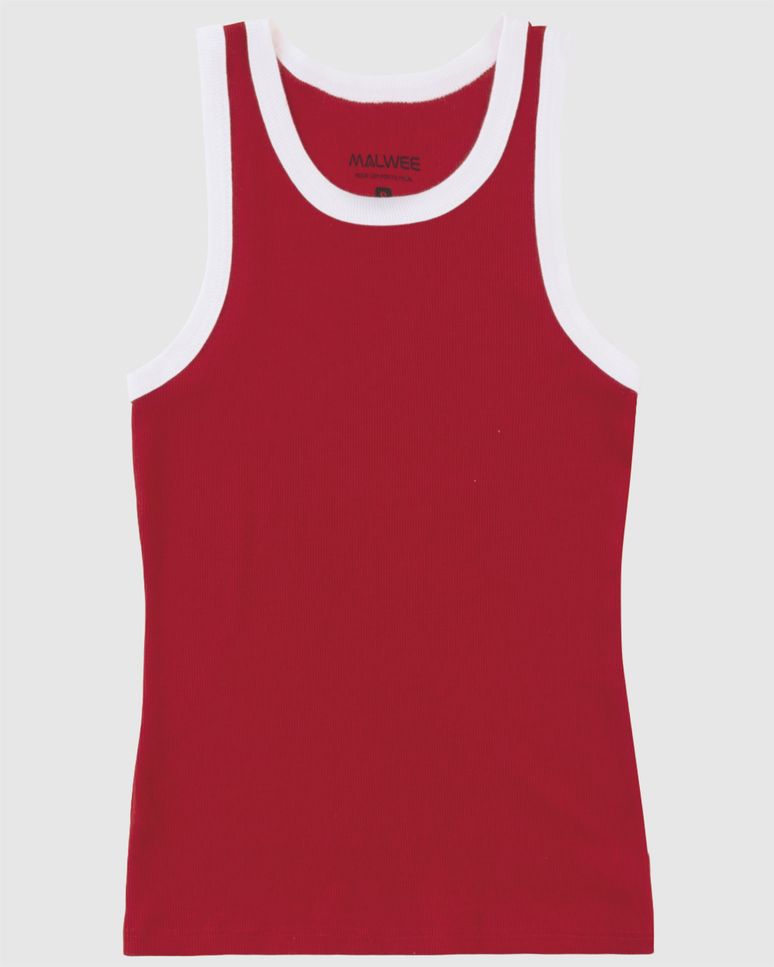 Regata Básica Feminina Decote U Em Ribana