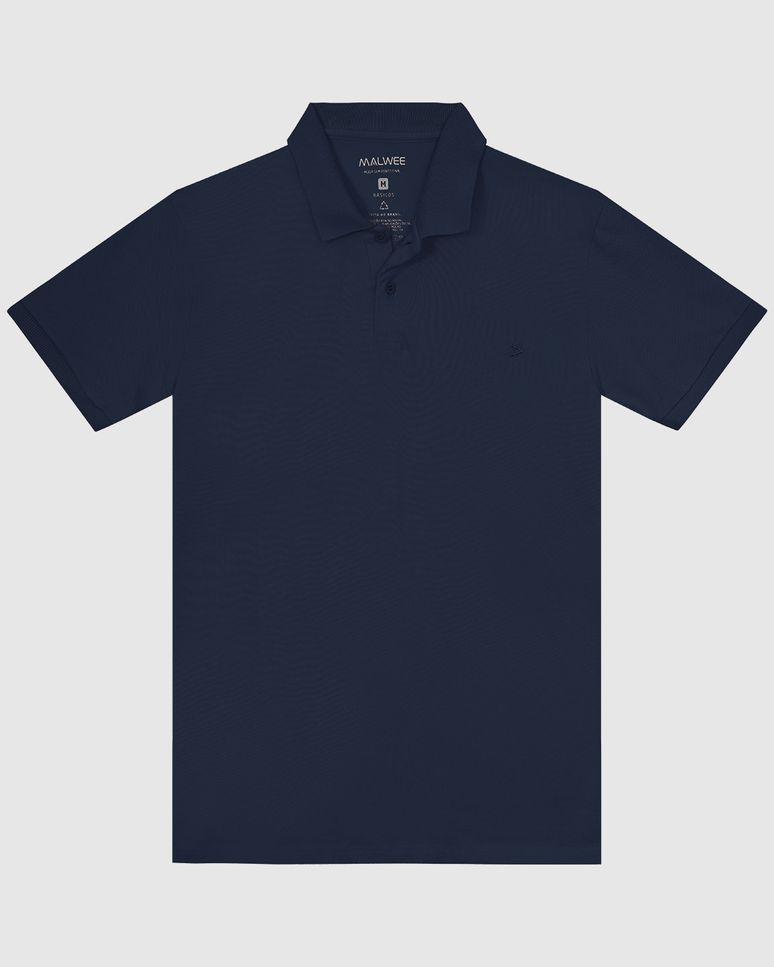 Camisa Polo Regular Masculina Em Piquet Stretch