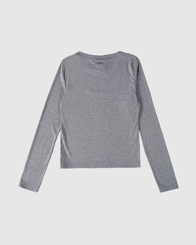 Blusa Básica Feminina Decote Canoa Em Malha Viscose Canelada - ENFIM