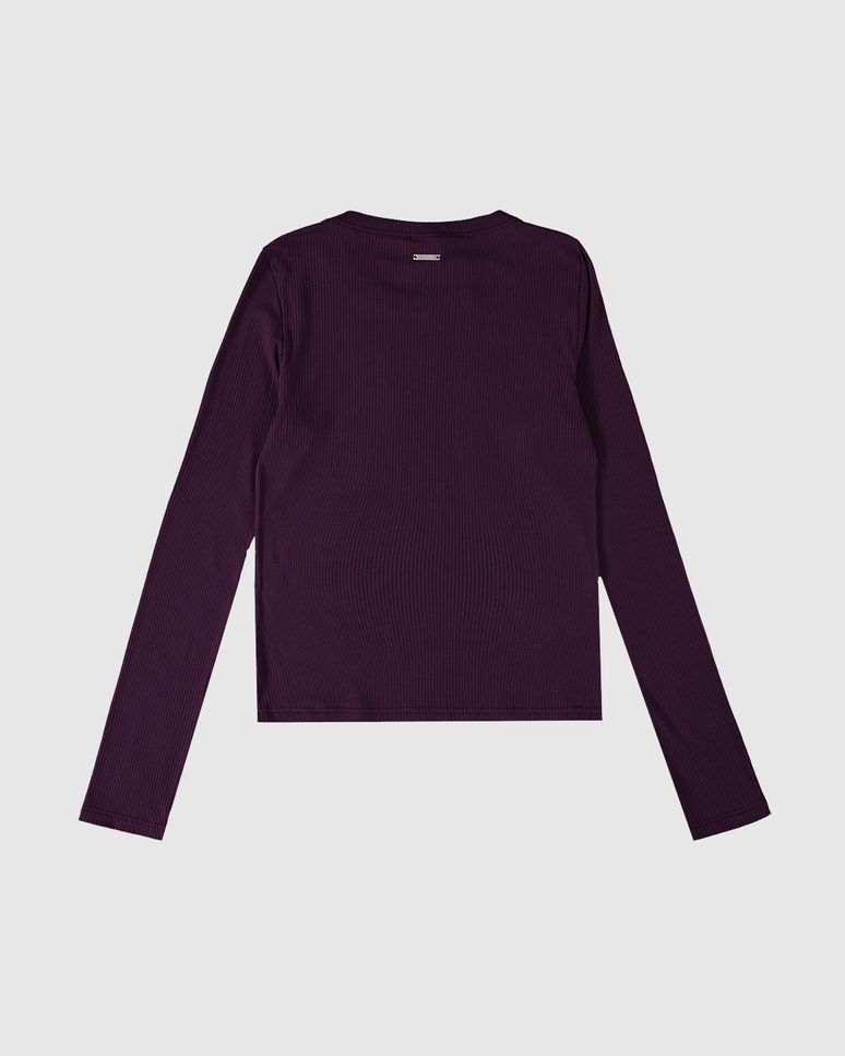 Blusa Básica Feminina Decote Canoa Em Malha Viscose Canelada - ENFIM