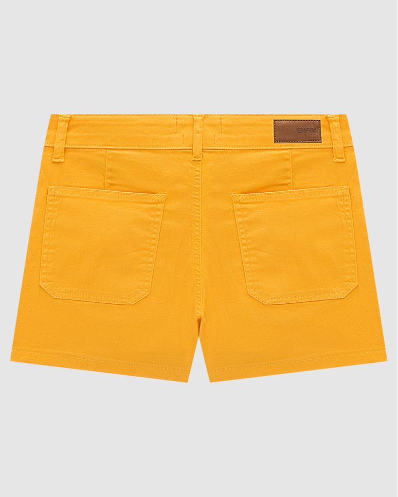 Shorts Feminino Bolso Diferenciado Em Sarja Com Elastano - ENFIM