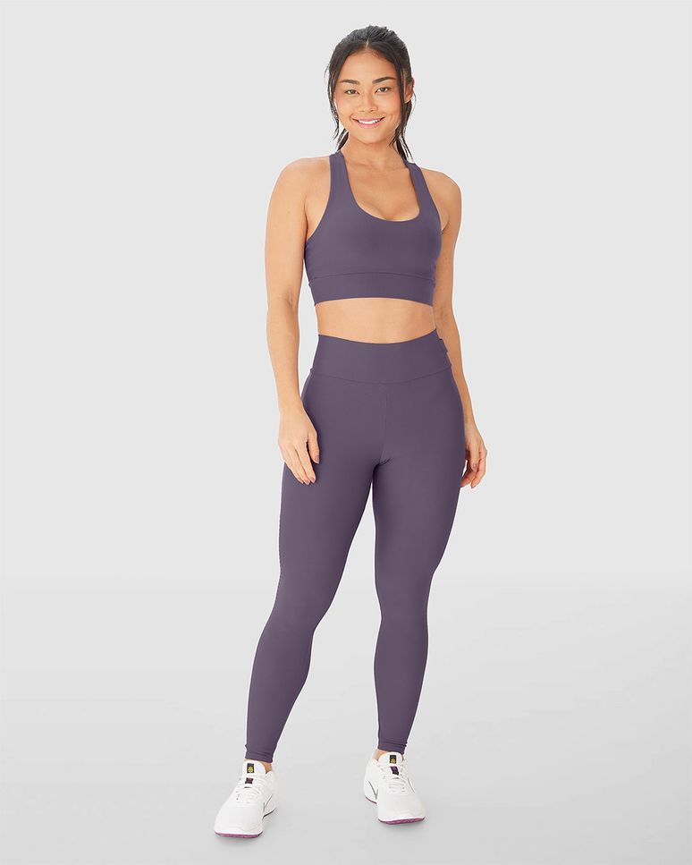 Calça Legging Feminina Elástico No Cós Em Malha Dry E Proteção UV50+ - ENFIM