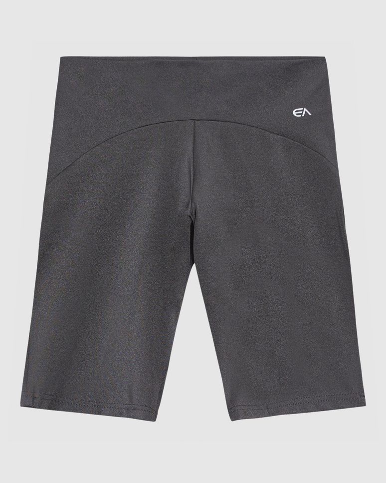 Bermuda Justa Feminina Cintura Alta Em Malha Brilho Proteção UV50+ - ENFIM