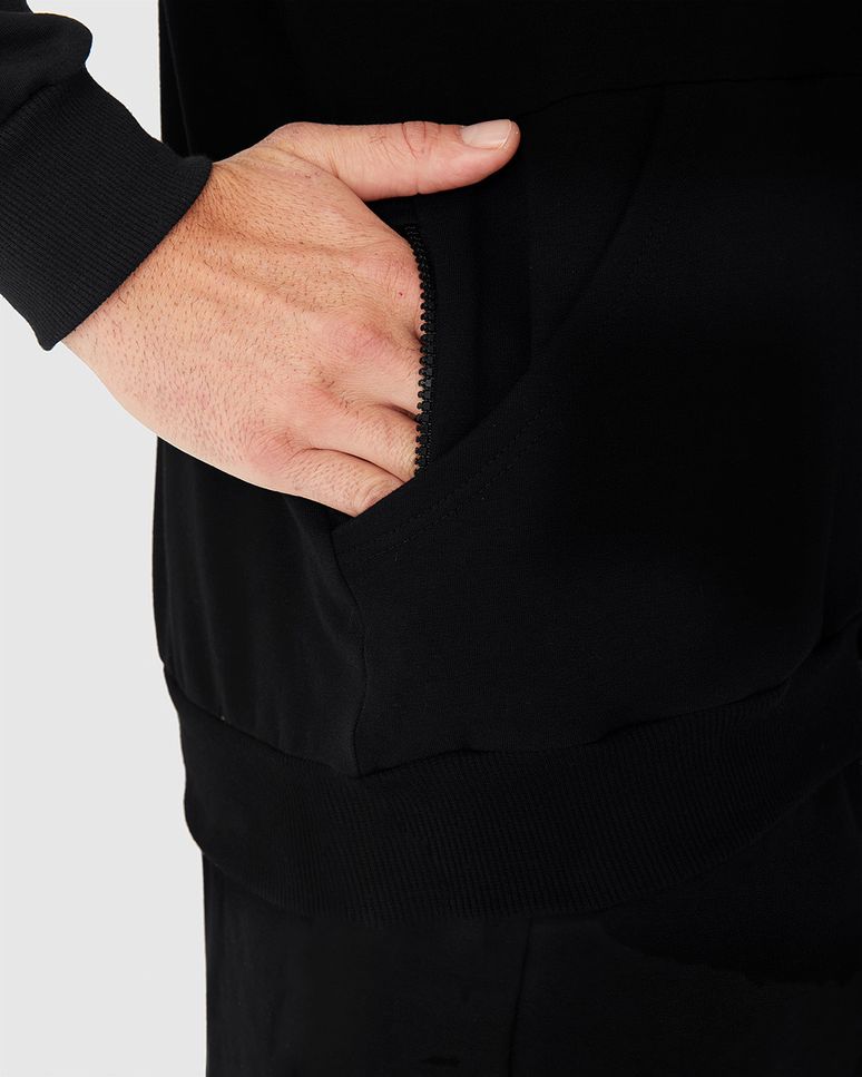 Jaqueta Masculina Bolso Fecho Zíper Em Moletom Stretch Flanelado - ENFIM