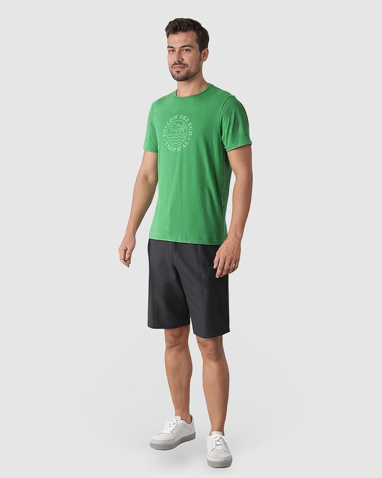 Camiseta Masculina Tropical Follow The Sun Em Algodão