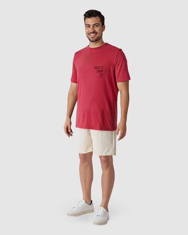 Camiseta Masculina Keep It Simple Em Algodão