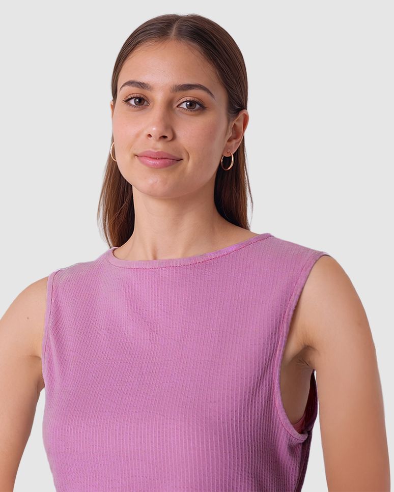 Vestido Midi Feminino Fenda Costas Em Tecido Linho Texturizado