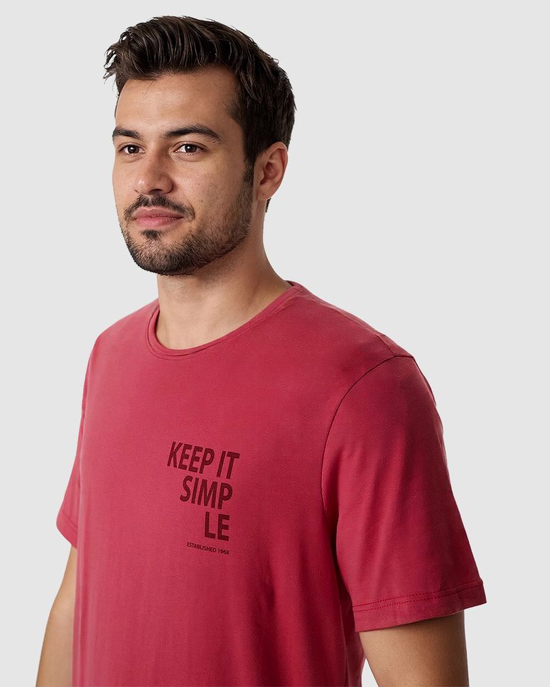 Camiseta Masculina Keep It Simple Em Algodão