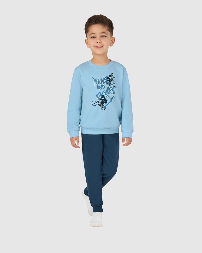 Pijama Longo Infantil Menino Young And Reckless Em Algodão Malwee Kids