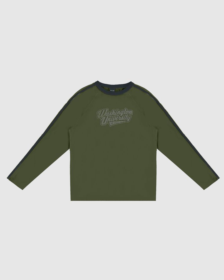 Camiseta Menino Manga Longa Raglan Em Algodão Malwee Kids