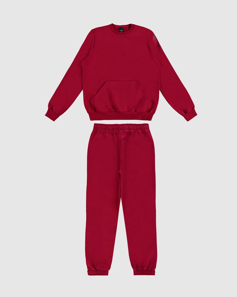 Conjunto Menino Blusão Bolso Canguru Em Moletom Flanelado Malwee Kids