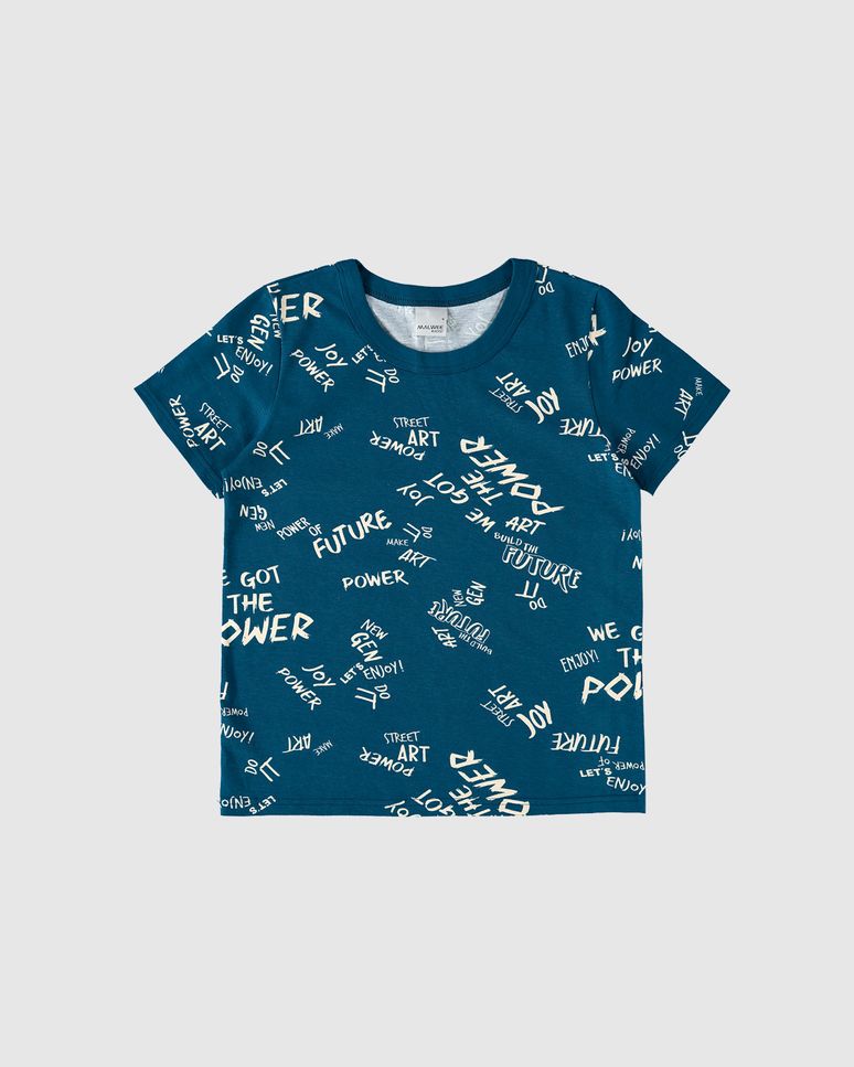 Camiseta Infantil Menino Estampada Em Algodão Malwee Kids