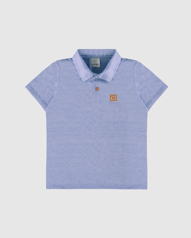Camisa Polo Infantil Menino Etiqueta Peitoral Brave Malwee Kids