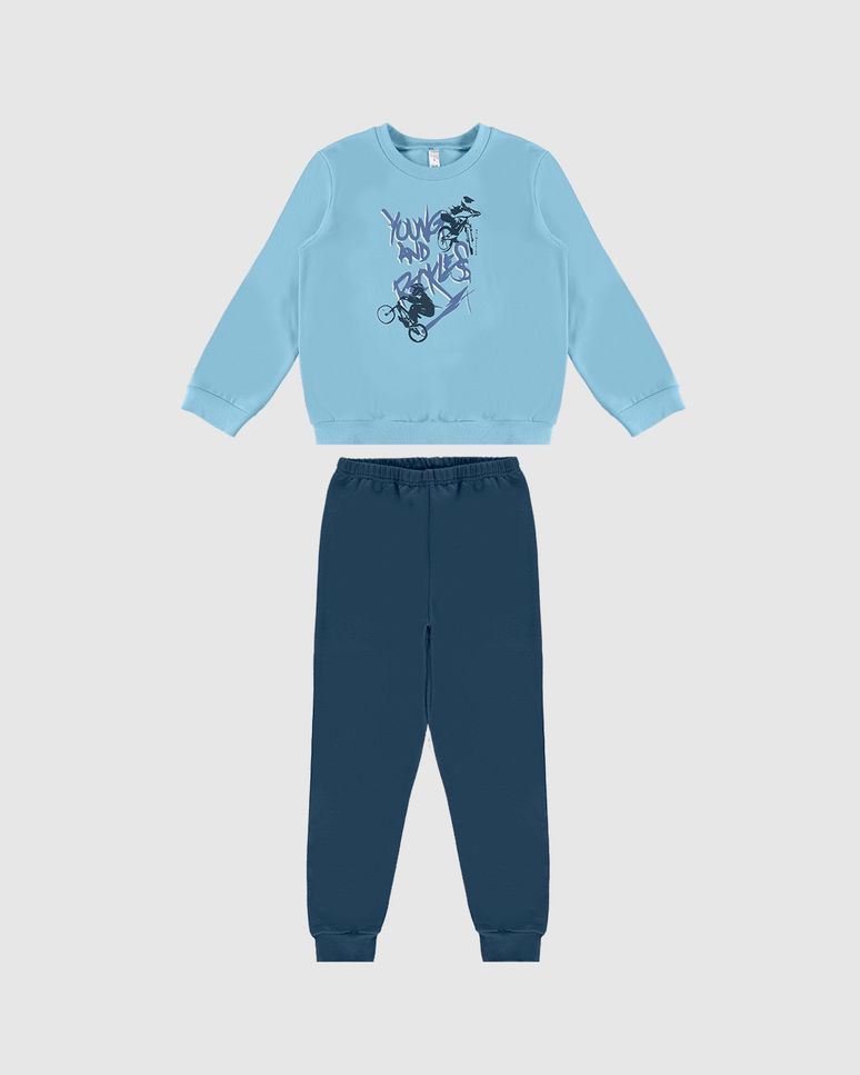 Pijama Longo Infantil Menino Young And Reckless Em Algodão Malwee Kids