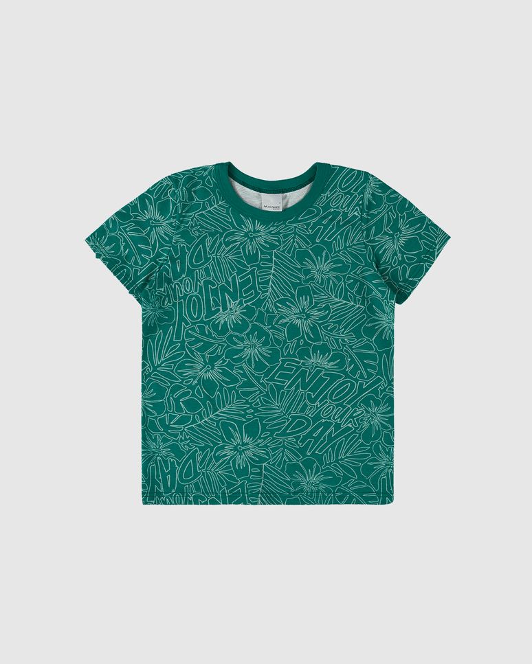 Camiseta Infantil Menino Estampada Em Algodão Malwee Kids
