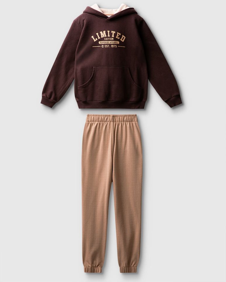Conjunto Menino Blusão Estampa Limited Edition Em Moletom - Carinhoso