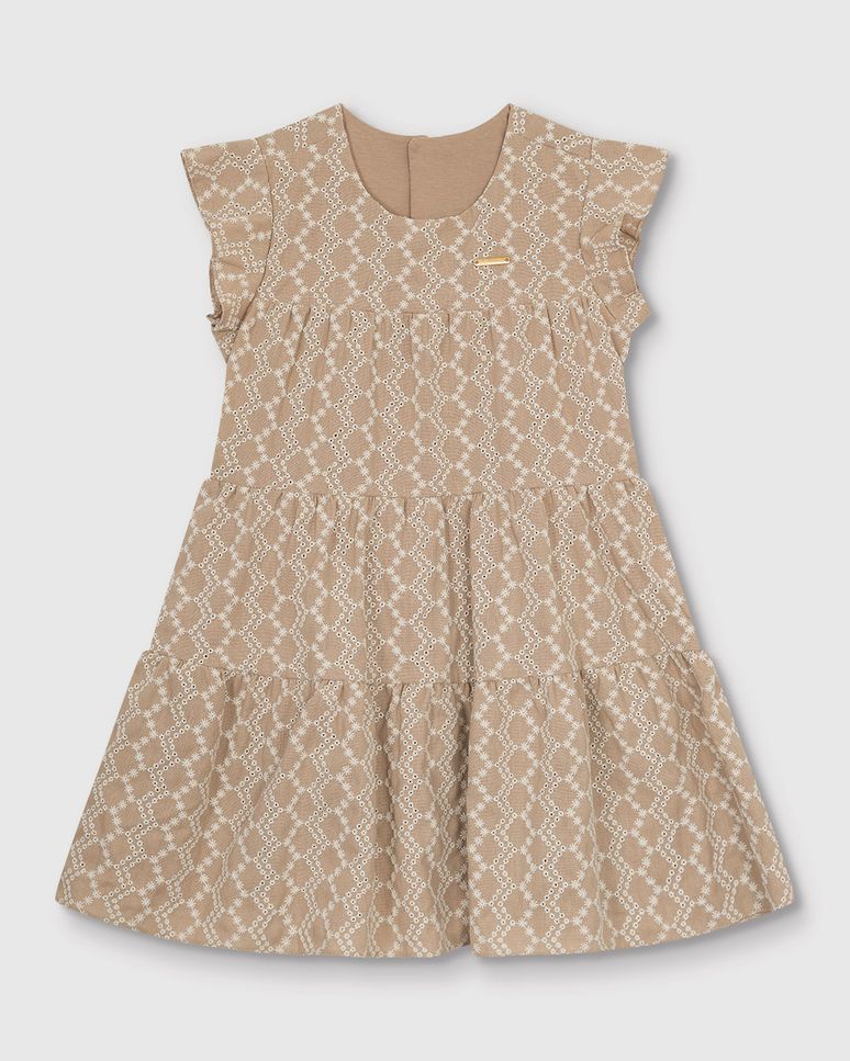 Vestido Menina Marias Em Laise Algodão - Carinhoso