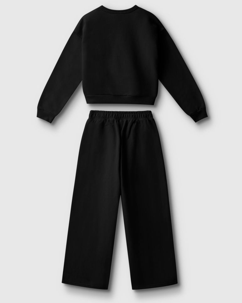 Conjunto Menina Blusão Com Bolso E Calça Em Moletom Flanelado - Carinhoso