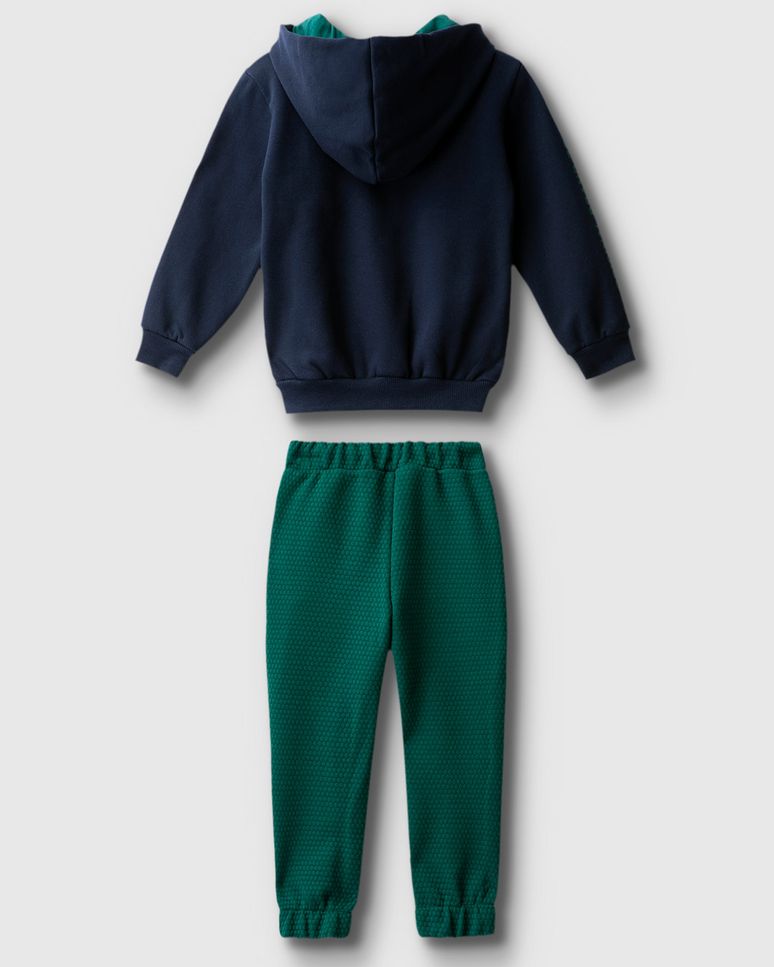 Conjunto Menino Calça Jogger Em Jacquard Texturizado - Carinhoso