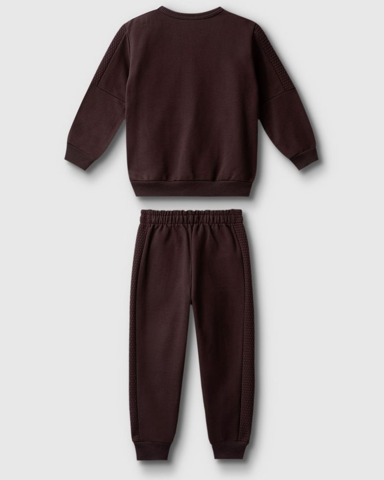 Conjunto Menino Blusão Bolso Canguru Em Moletom Flanelado - Carinhoso