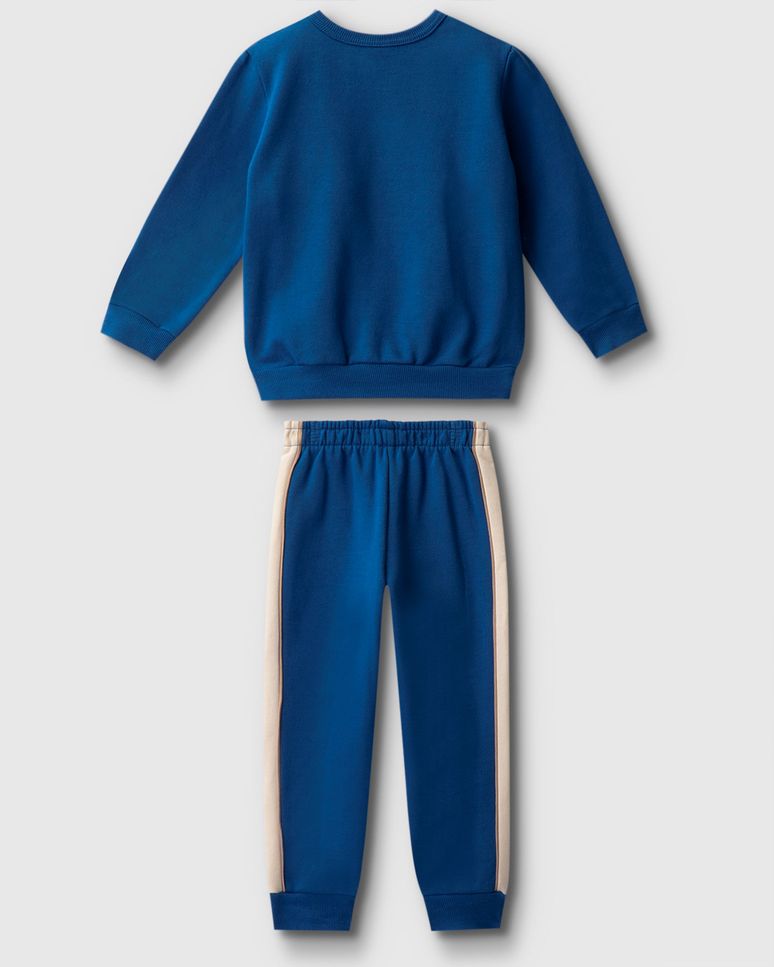 Conjunto Menino Blusão Estampa Original Em Moletom Flanelado - Carinhoso