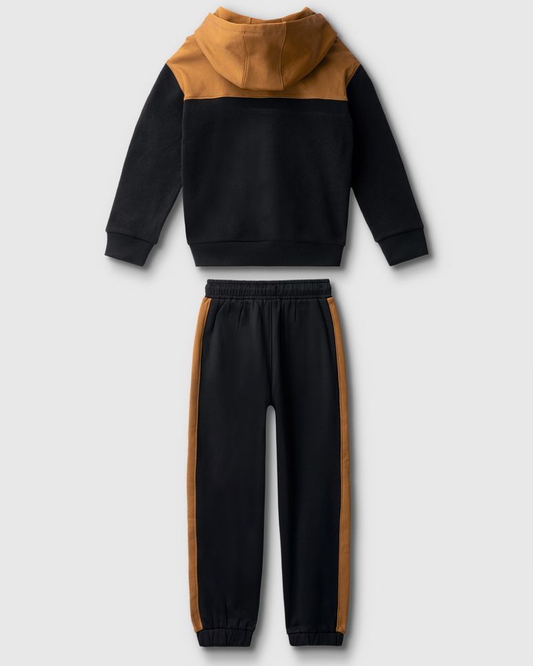 Conjunto Menino Bicolor Blusão E Calça Em Malha Térmica - Carinhoso