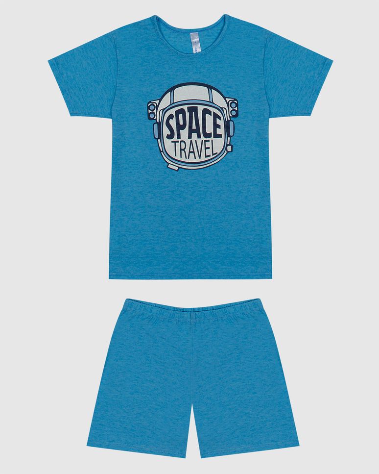 Pijama Infantil Menino Space Travel Em Malha Algodão Malwee Kids