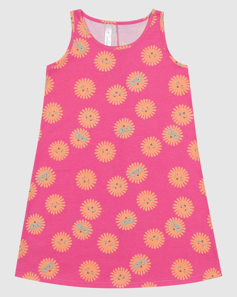 Camisola Infantil Menina Estampa Sol Em Algodão Malwee Kids