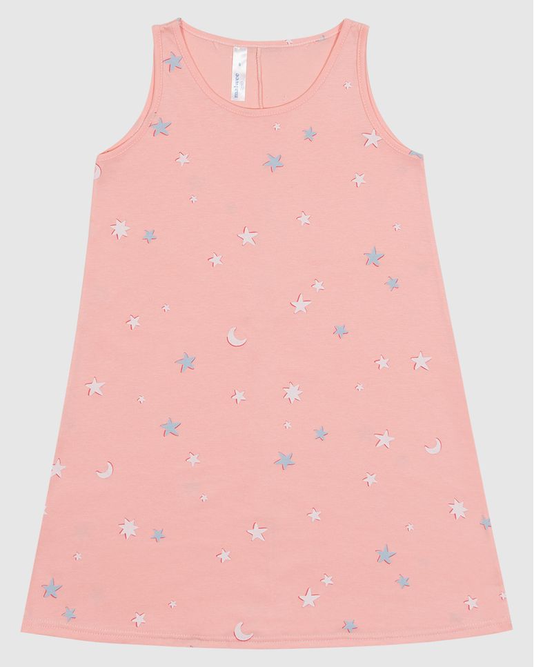 Camisola Infantil Menina Estampa Estrelas Em Algodão Malwee Kids