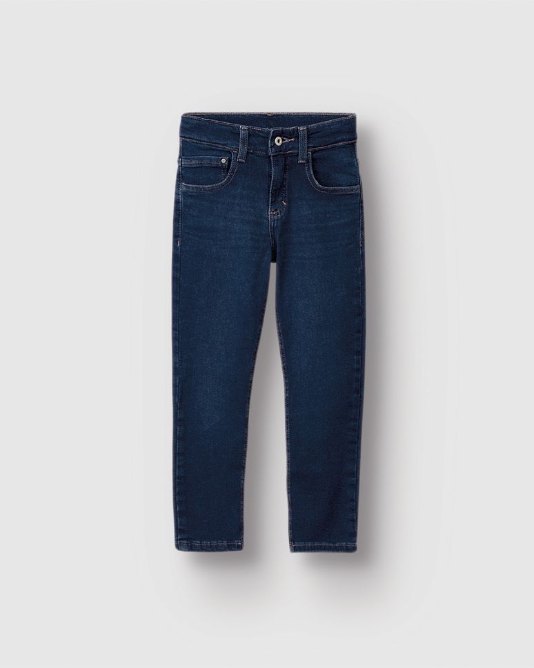 Calça Menino Slim Em Jeans Com Elastano - Carinhoso