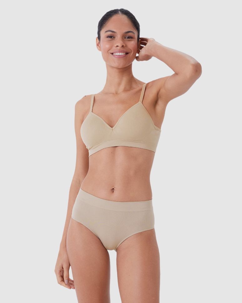 Calcinha Feminina Caleçon Em Malha Poliamida