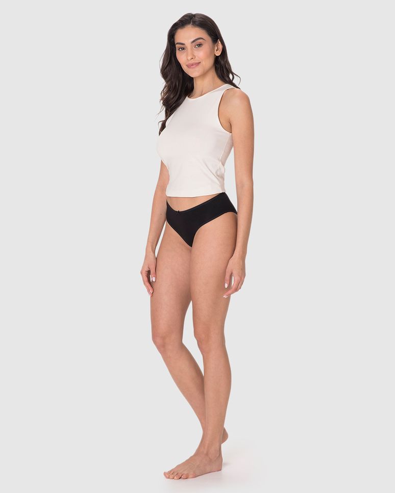 Kit Calcinha Reta Em Algodão Com Elastano