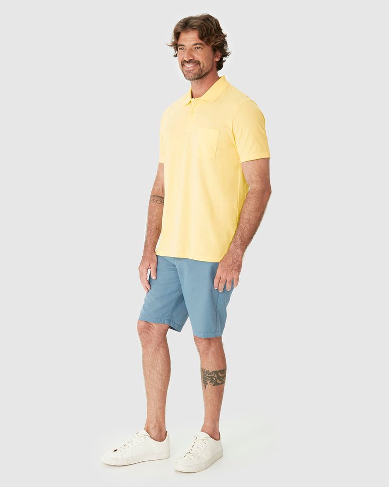 Camisa Polo Básica Masculina Gola Esporte Em Algodão