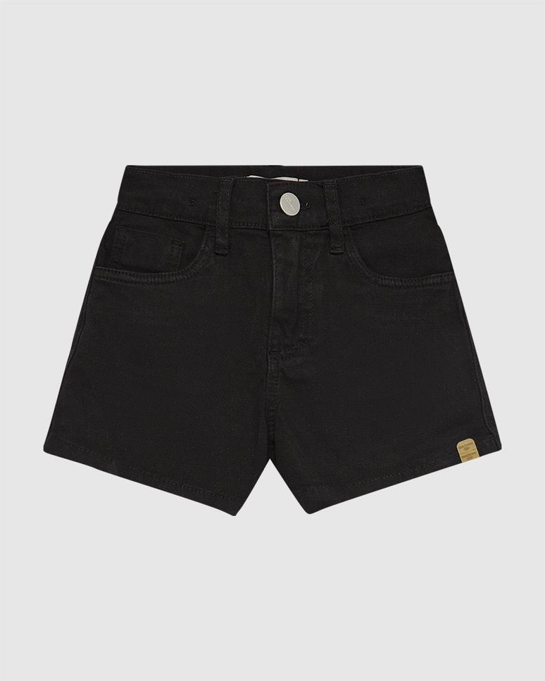 Shorts Infantil Menina Cintura Elástico Ajustável Em Sarja Stretch Malwee Kids