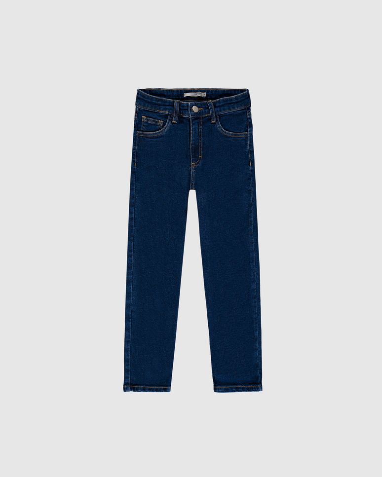Calça Infantil Menina Skinny Cintura Ajustável Em Jeans Moletom Malwee Kids