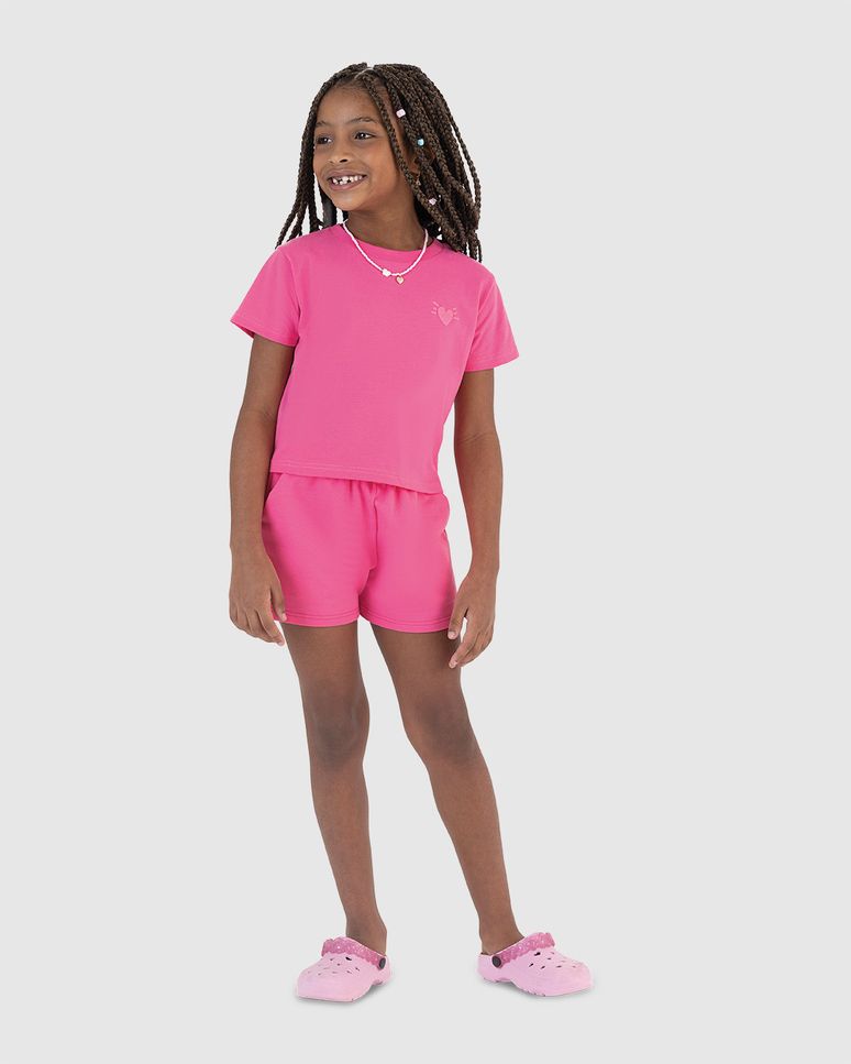 Conjunto Infantil Menina Blusa Box Em Algodão Malwee Kids