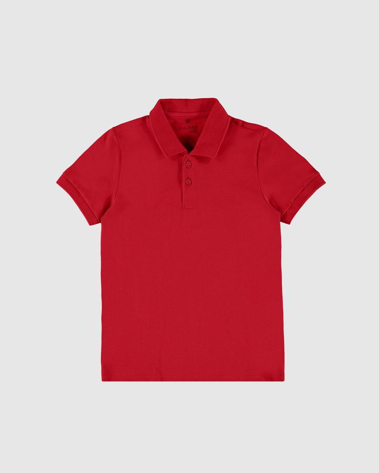 Camisa Polo Infantil Menino Gola Esporte Em Piquet Stretch Malwee Kids