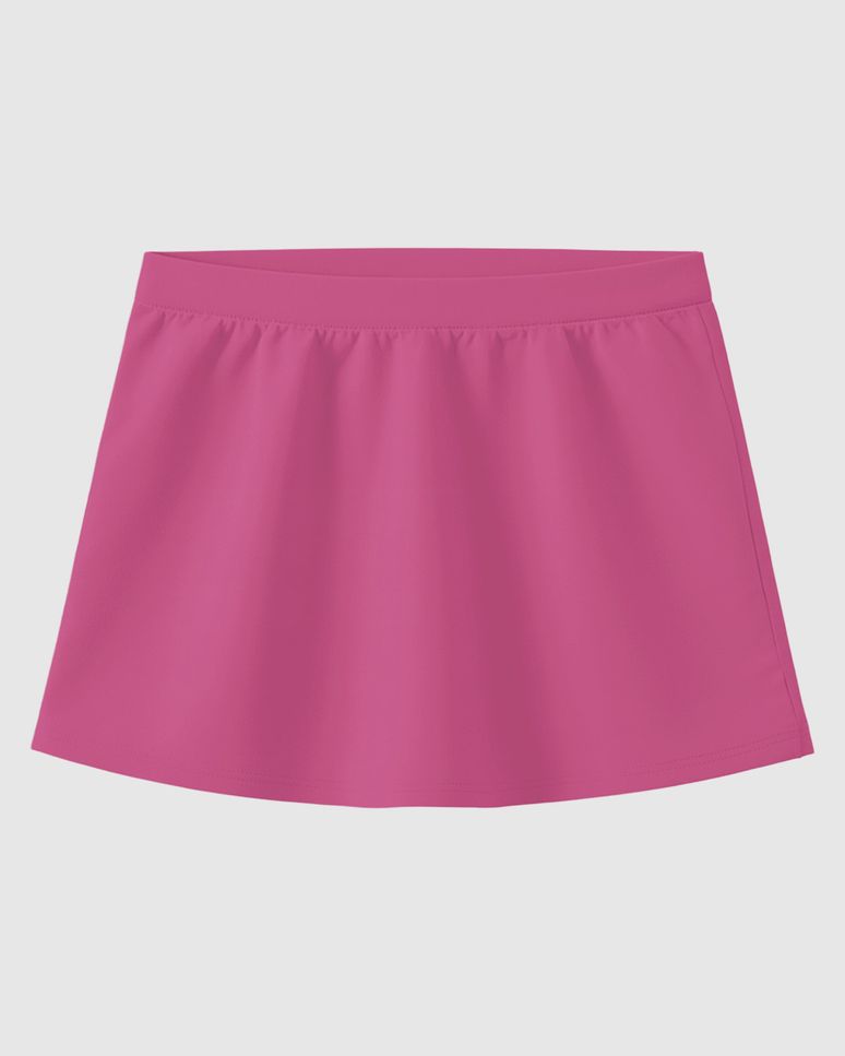 Saia Shorts Infantil Menina Cós Elástico Em Algodão Malwee Kids